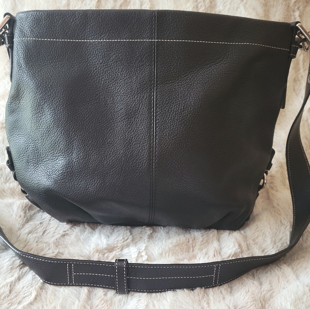 COACH LEATHER DUFFLE (COACHF15064)SILVER/BLACK